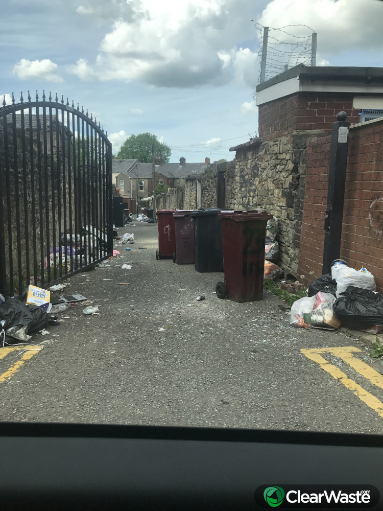 Flytipping in Mosley Street, Blackburn ClearWaste