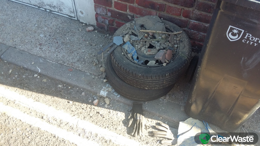 Flytipping in Lower Derby Road, Portsmouth ClearWaste