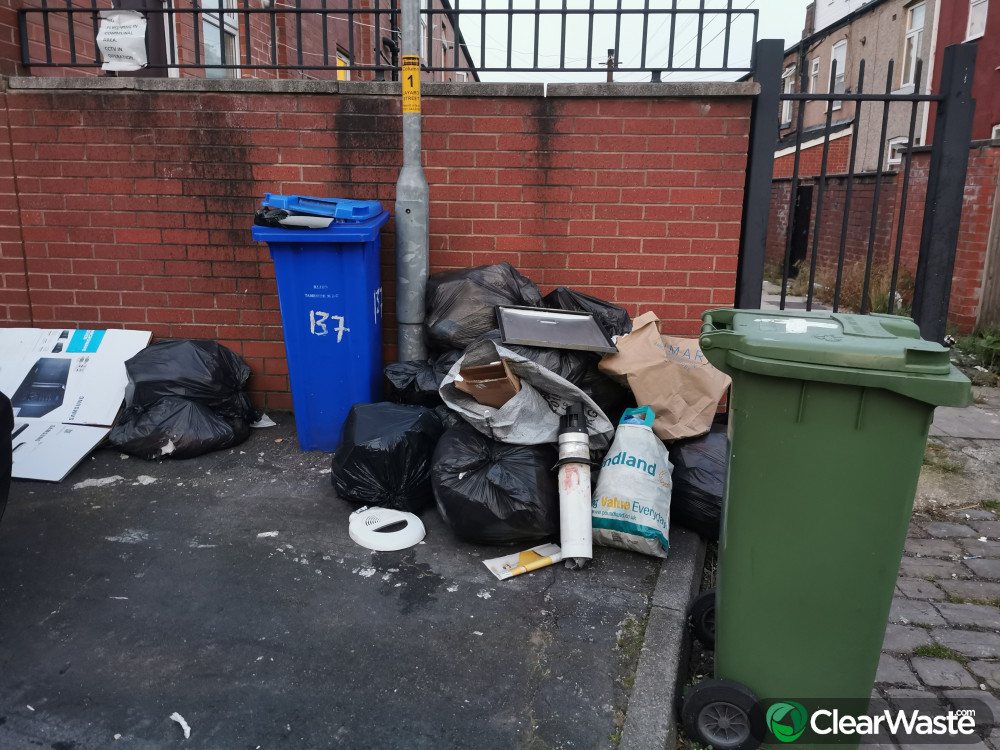 Flytipping in Blandford Street, AshtonunderLyne ClearWaste